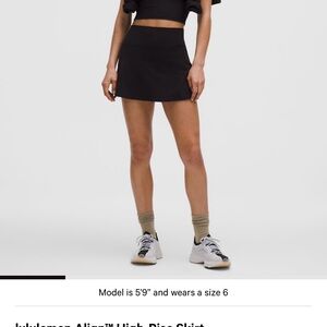 lululemon align high rise skirt